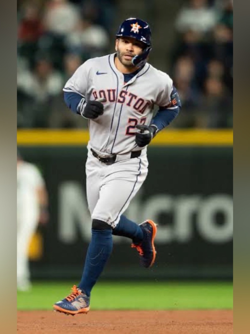 Nike Authentic Houston Astros Jose Altuve #27 MLB Gray Jersey Men’s Sz: 3XL - Picture 3 of 7